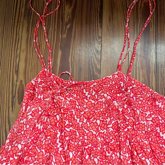 NWT Solid & Striped Floral Babydoll Dress - Picture 6 of 10